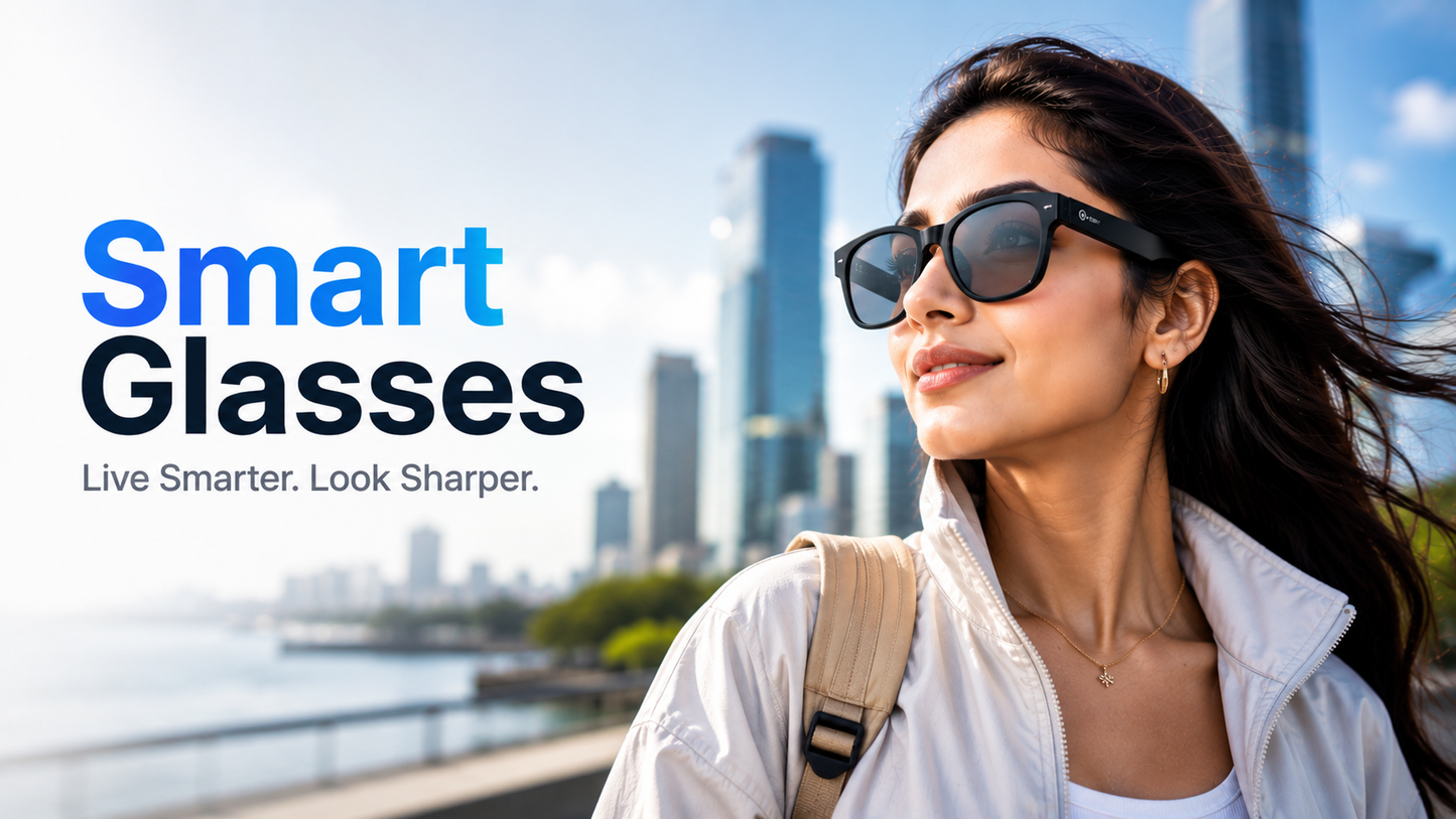 Skyhook AI Smart Glasses — 3K Camera, Voice AI & Open-Ear Audio